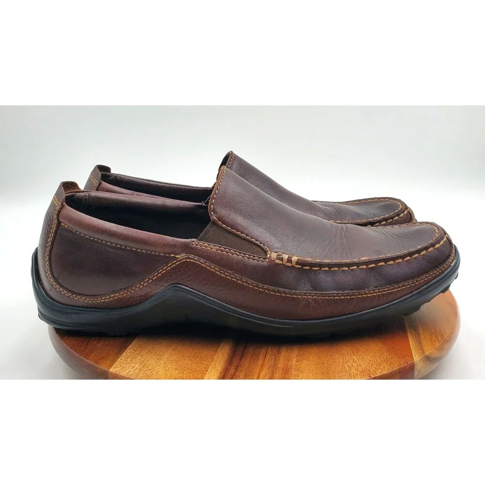 Cole Haan Slip On Loafers Men's Size 9M Tucker Venetian Brown Leather Casual